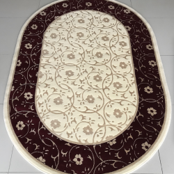 Шерстяний килим Nepal 0004F bordo  - Висока якість за найкращою ціною в Україні